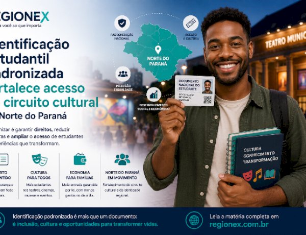 Identificação estudantil padronizada fortalece acesso ao circuito cultural no Norte do Paraná