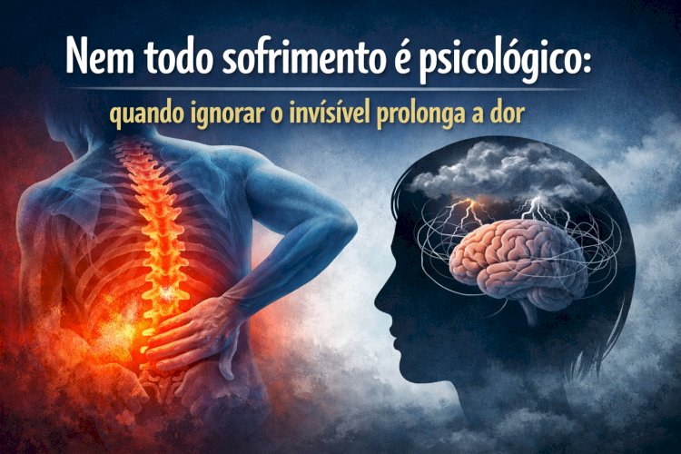Nem todo sofrimento é psicológico: quando ignorar o invisível prolonga a dor