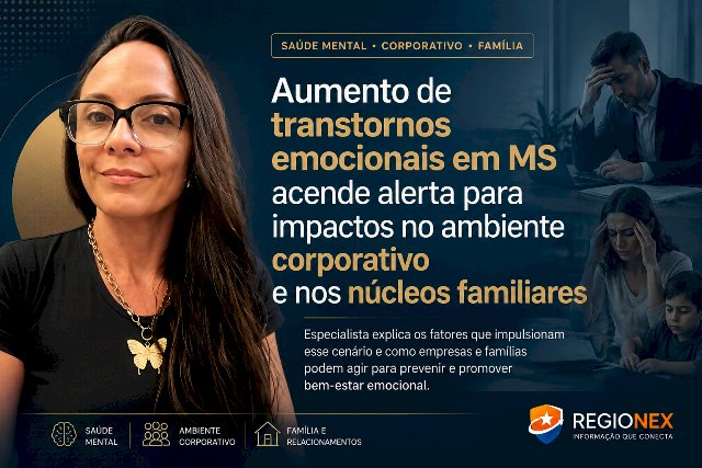 Sirlene Campos aponta critérios clínicos para identificação precoce de esgotamento psicológico e manejo de crises em Campo Grande